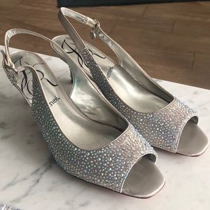J Renee sparkly kitten heels